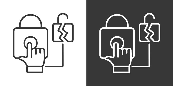 Storage Failure Icon Set Vector Collection Isolated In Black And White