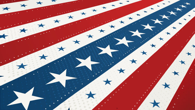 4th of July USA Background Vector