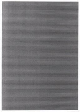 scanned texture of black horizontal line test print on thin copy paper. Abstract monochrome pattern with visible scan artifacts, paper grain, moir&eacute; effect, and analog printing imperfections.