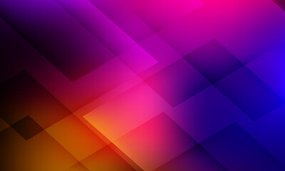 Obraz premium Abstract vibrant colorful background with overlapping transparent squares and geometric gradients. Vector Eps 10