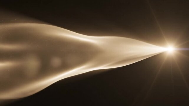 Luminous Golden Wave Overlay - High Res