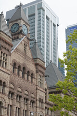 Fototapeta premium Old City Hall, designed by Edward James Lennox, 60 Queen St W, Toronto (west facade, Bay St side)