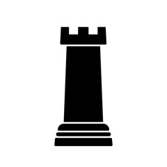 chess piece - black rook figure © Dosis