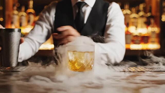 Bartender pouring drink into glass symbolizing the limitless potential of digital design