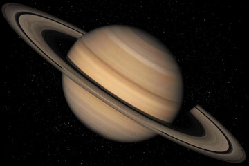 Fototapeta premium Saturn is the sixth planet from the Sun in the Solar System. Image elements furnished by NASA.
