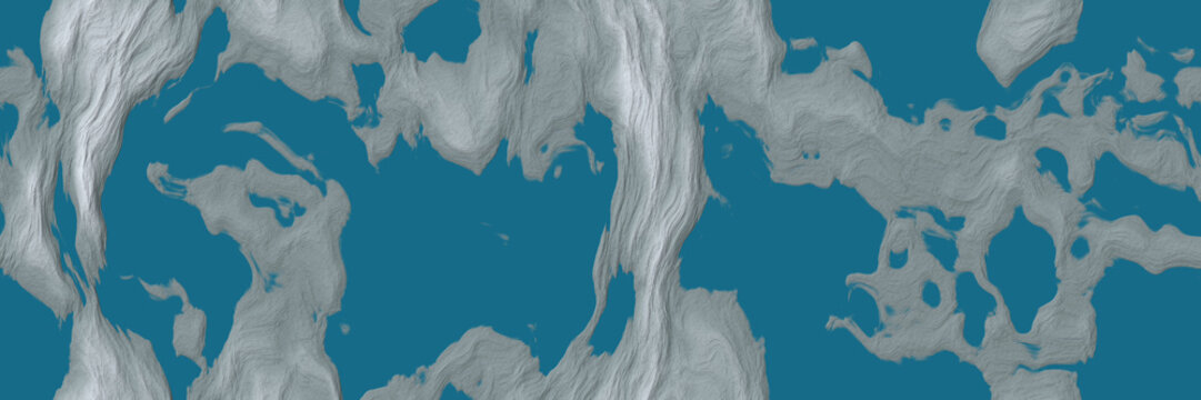 Glacial Lakes Aerial Terrain Seamless Texture with Sharp Rocky Terrain Details With Glossy Turquoise Glacial Lakes