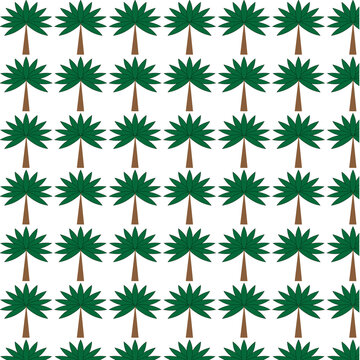 seamless pattern with green leaves