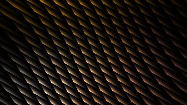 Abstract 3D hexagonal grid motion background with dark geometric pattern
