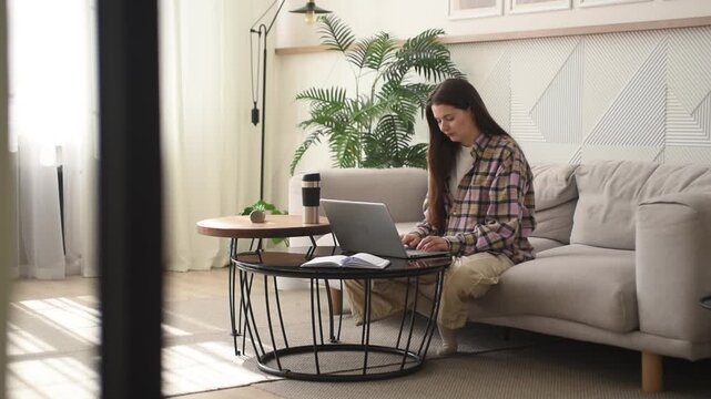 Cozy workspace for remote work with a relaxing environment and modern technology for better productivity