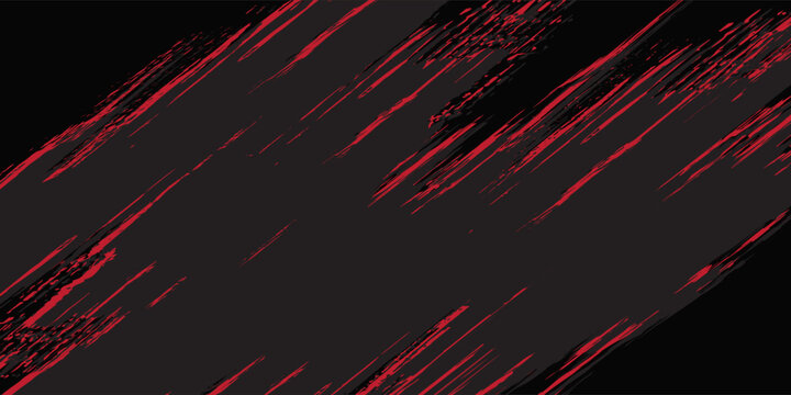 black red dragon decal brush fire volcano lava sakura Asia Japan anime style illustration sporty background banner, vector.