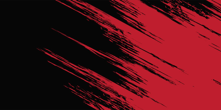 black red dragon decal brush fire volcano lava sakura Asia Japan anime style illustration sporty background banner, vector.