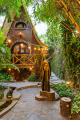 Fototapeta premium Awesome view of Crazy House, Dalat city (Da Lat), Vietnam