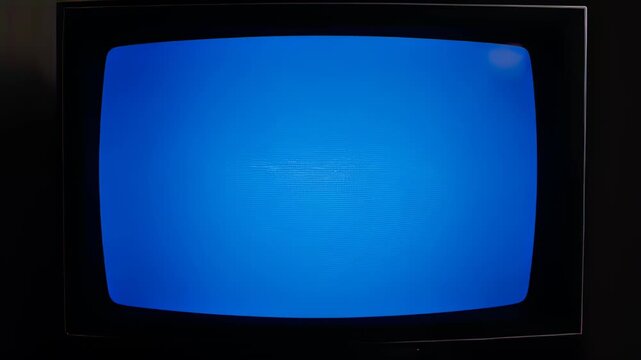 Classic TV Screen Full of Static Noise Analog Signal Interruption