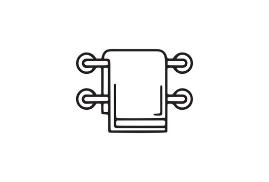 Vector scroll bar icon, scrollbar symbol, web navigation element, UI design