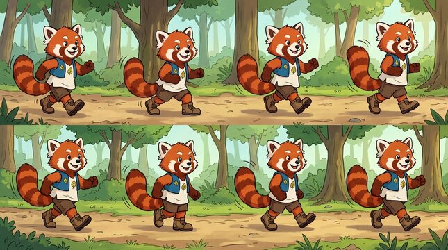 A fun collection of cartoon animal characters and children in a garden setting featuring a bear, dog, and lion as a vector illustration set for kids