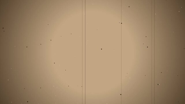 Old vintage film effect with dust grain and scratches moving across sepia background