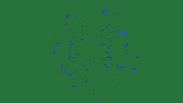 Screen broken window on bunch of flowers in it green screen motion backgrounds creative design illustration elements