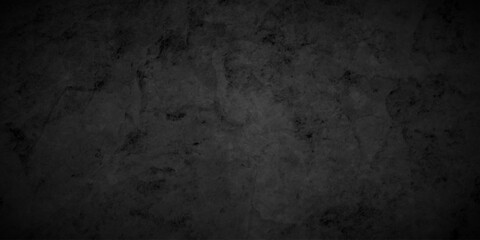 Fototapeta premium Distressed rough Black wall texture wall grunge backdrop background. dark concrete floor old wall grunge background. black concrete wall, grunge stone texture background.