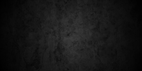 Fototapeta premium Distressed rough Black wall texture wall grunge backdrop background. dark concrete floor old wall grunge background. black concrete wall, grunge stone texture background.