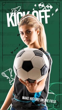 Soccer Scribble Opener - Vertical