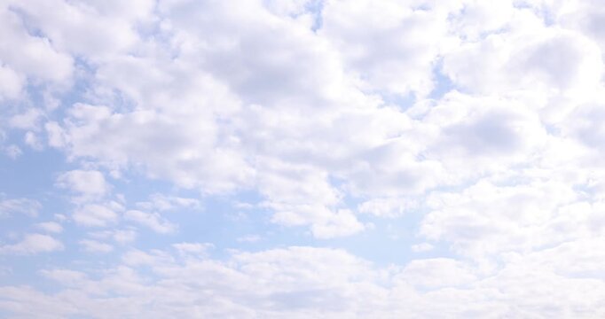 Dense cloud formation in a gray sky