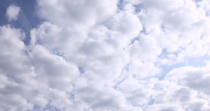 Dense cloud formation in a gray sky