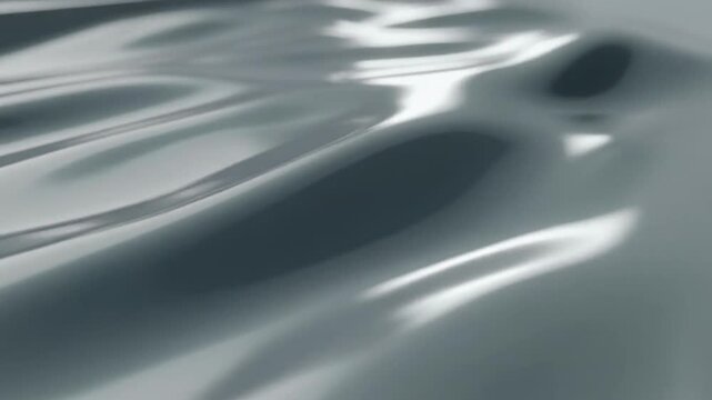 Abstract Liquid Grey Wave Motion Background