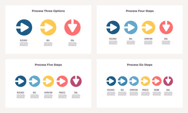 Business infographic template. Process chart with options, steps. Vector chart.
