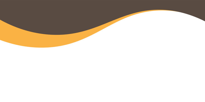 Abstract Wavy Background with Yellow and Brown Hills Concept Curves on White Space, Beground