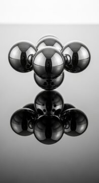 Shiny metal balls, reflective spheres, chrome orbs, mirrored balls