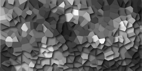 Light gray and white Broken Stained Glass Background with White lines. Voronoi diagram background. Seamless pattern with 3d shapes vector Vintage Illustration background. Geometric Retro tiles. © curvline vactor