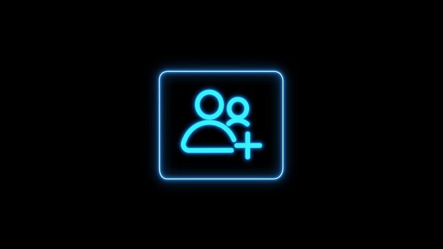 add icon Professional man tapping glowing blue add users icon, futuristic digital interface, technology interaction concept, business communication innovation display on transparent background.