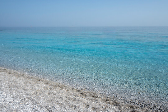 Coastline of Skiathos Iskand near Lalaria beach, Thessaly, Greec