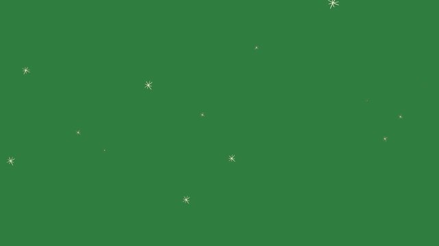 A green screen with white background and stars in the animated chromakey background depth frame layers expression cartoonish design style motion colorful scene backgrounds elements