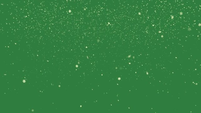 A green screen with snow falling down and from it the top animated chromakey background frame backgrounds expression elements design emotion motion scene gesture layers style movement
