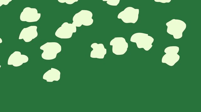 A green background with pair of shoes on it and bunch white hearts lots black photo man in suit frame floating the air leaves green screen animated chromakey background cartoonish emotion