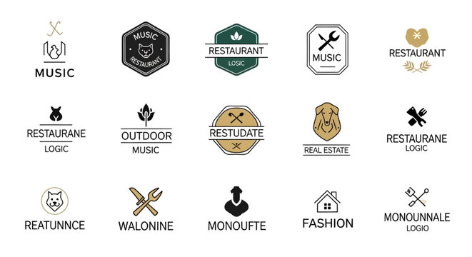 Collection of diverse logos for various businesses and concepts.