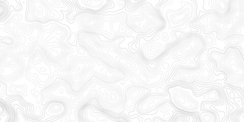 Black and white topographic map contour lines abstract background vector illustration for geographic or hiking design. © Artful