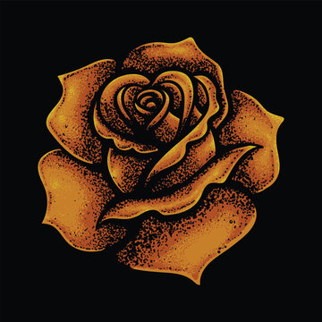 Rose flowers orange