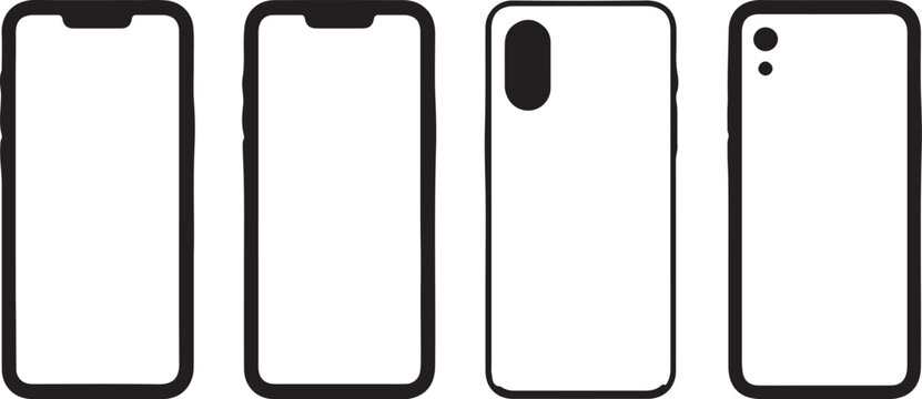 smartphone design variations front camera notch rear camera