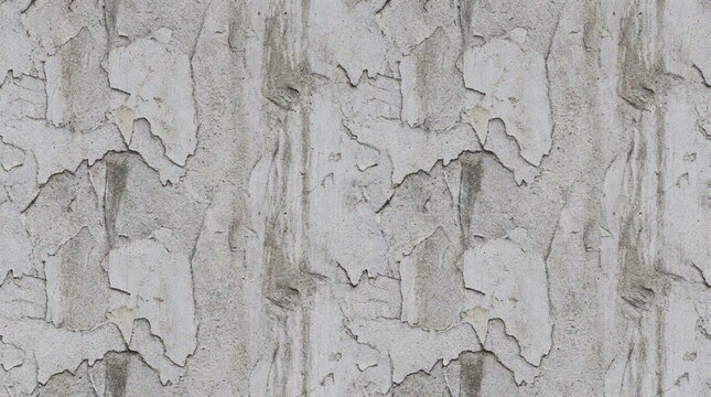 Close-up of peeling gray paint on a wall surface texture.