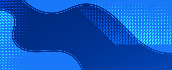 Fototapeta premium Modern Abstract Fluid Gradient Background with Vibrant Blue Flowing Curves