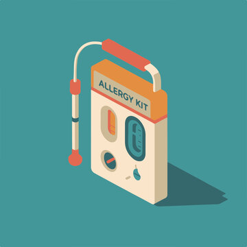Isometric Allergy Test Kit Icon