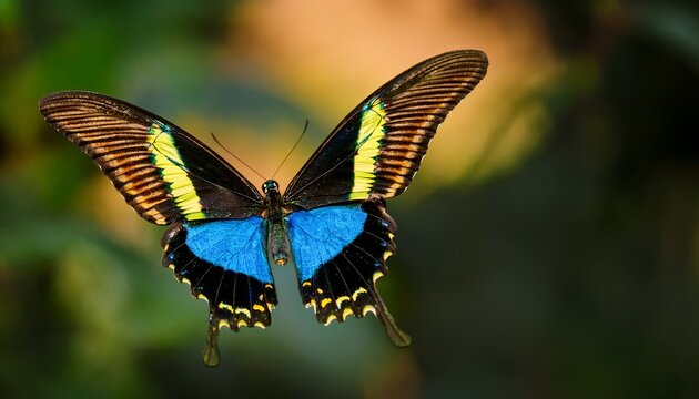 Queen Alexandra's Birdwing Butterfly in Papua New Guinea at Golden Hour