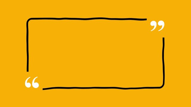Yellow and Black Hand Drawn Quote Box Animation Rough Comic Speech Bubble Motion Graphic
Grunge Brush Stroke Dialogue Frame Animation with Sketch Style Caption Box Overlay