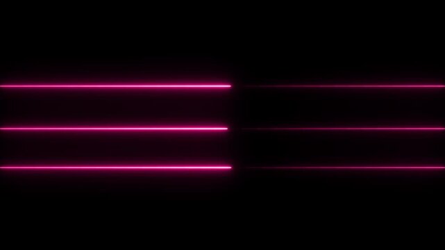 Abstract glowing rainbow colour neon lines motion background. Neon lights blinking lines moving animation. red neon line moving on background. Neon Light Line Technology icon