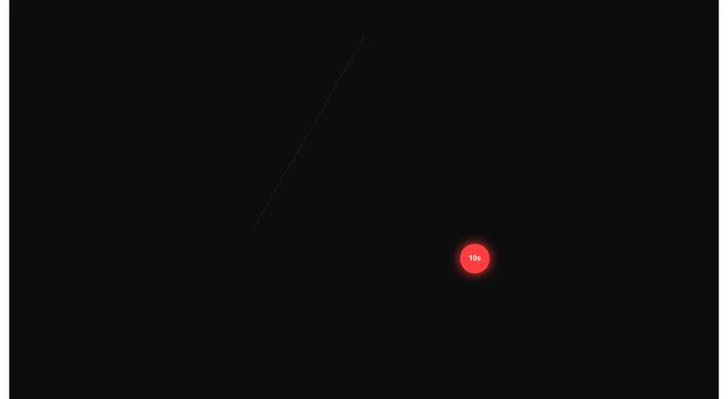 Minimalist red circle loading animation loop on black background animation