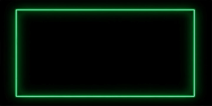 Neon green screen looping animation features a glowing motion design with light waves and blue textures on a black space background for a seamless art wallpaper