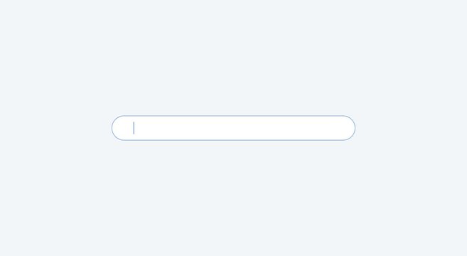 Minimalist search bar interface animation for web and app ui animation