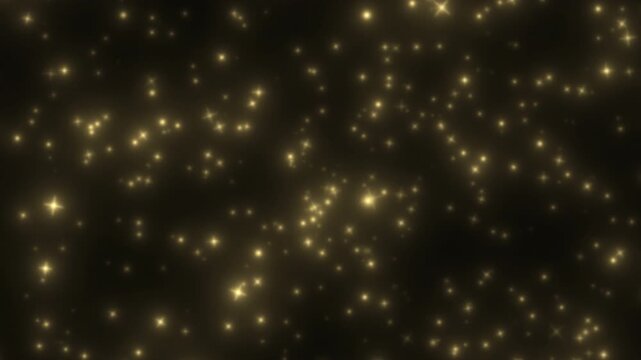 Starlight Burst Animation on Black Background, Glowing Cosmic Light Explosion in 4K